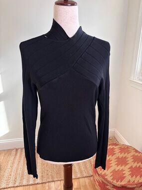 Cyrus Small Black Long Sleeve Top